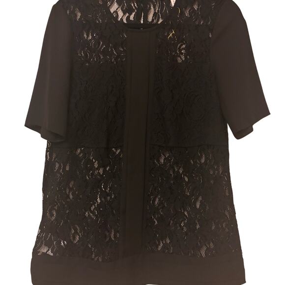 BCBG Black Lace Top-NWOT - Picture 1 of 7